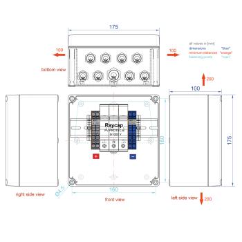 Enwitec Generatoranschlusskasten GAK 1 MPPT 1-2 Stränge SPD Typ 1/2 (10015741)